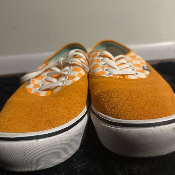Vans Checkered Mustard Yellow With White Size 12 - Picture 3 of 5